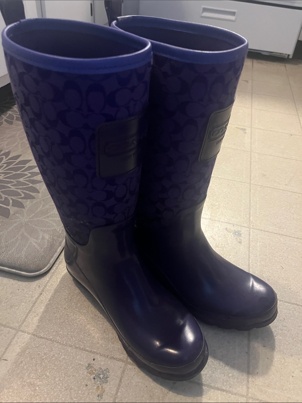 Coach Purple Women's Rain Boots